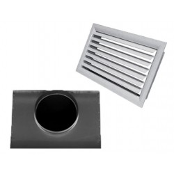 Grille+Plenum Galvanisé Soufflage - Accessoire Climatisation Gainable
