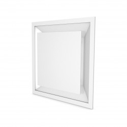 Grille et plénum carré 250 mm 600x600