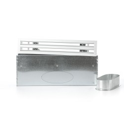 Grille et plénum latéral à fentes 160 mm 500x100