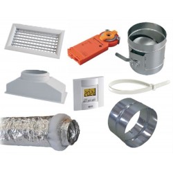 Kit Aéraulique Dessus Thermostat + Moteur 300x150 mm (Ouate 160)