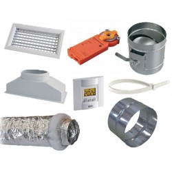 Kit Aéraulique Dessus Thermostat + Moteur 400x200 mm (Ouate 200)