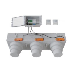 Pack de régulation à 2 zones thermostat Blanc - 3 Volets motorisés