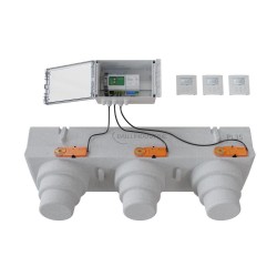 Pack de régulation à 3 zones thermostat Blanc - 3 Volets motorisés