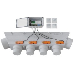 Pack de régulation à 4 zones thermostat Blanc - 4 Volets motorisés