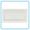 Grille Lames Courbes Blanche