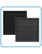 Grille de Reprise en Vrac Noire (Transfert) sans Plénum